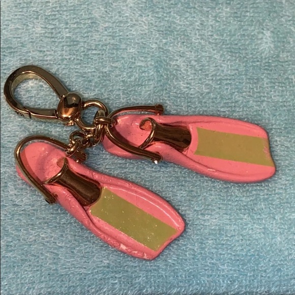 Juicy Couture Jewelry Juicy Couture Scuba Pink Flippers Charm Rare